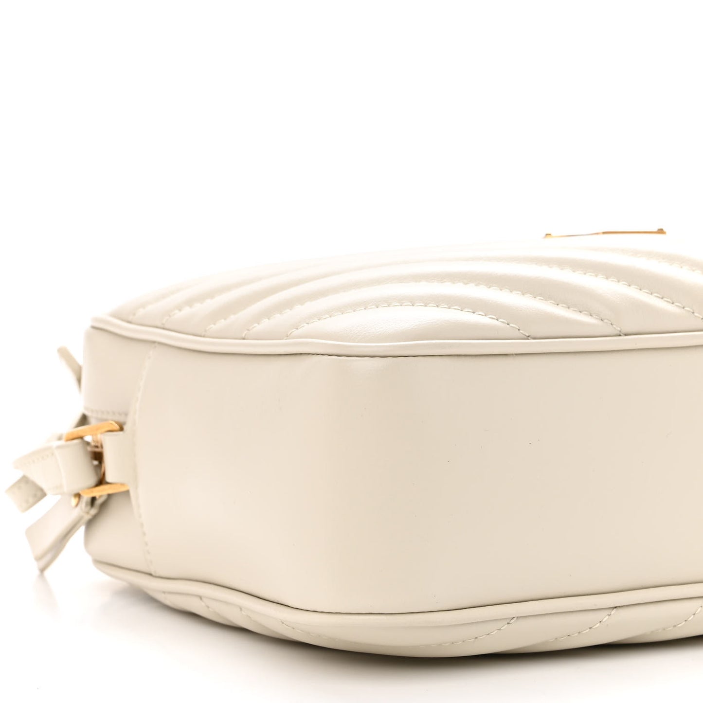 Calfskin Matelasse Monogram Lou Camera Bag Blanc Vintage