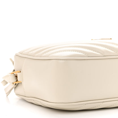 Saint Laurent Calfskin Matelasse Monogram Lou Camera Bag Blanc Vintage 8 of 9