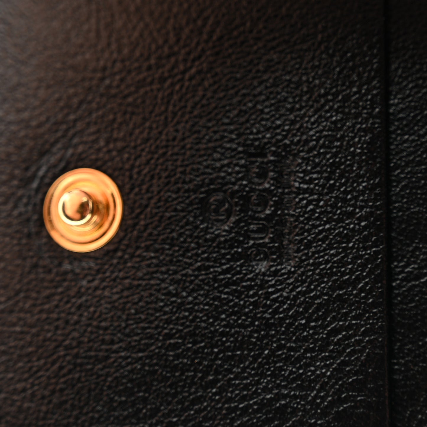 Calfskin Web Rajah Chain Card Case Wallet Black