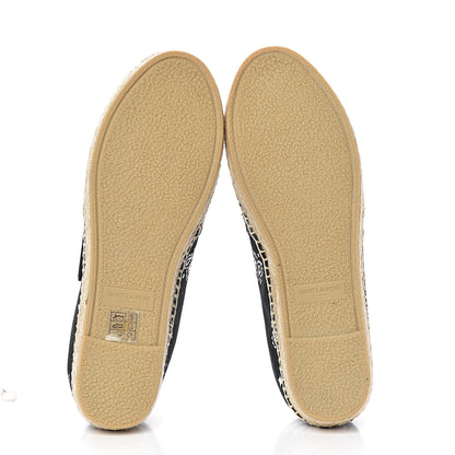 Saint Laurent Bandana Print Canvas Espadrilles 36 Black 6 of 10