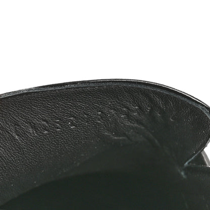 Hermes Calfskin Womens Faubourg Loafers 38 Black 9 of 10