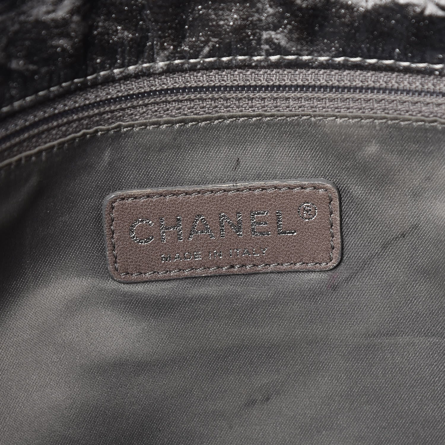 Chanel Vinyl Quilted Jumbo Melrose Degrade Flap Black 9 of 15