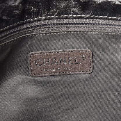 Chanel Vinyl Quilted Jumbo Melrose Degrade Flap Black 9 of 15