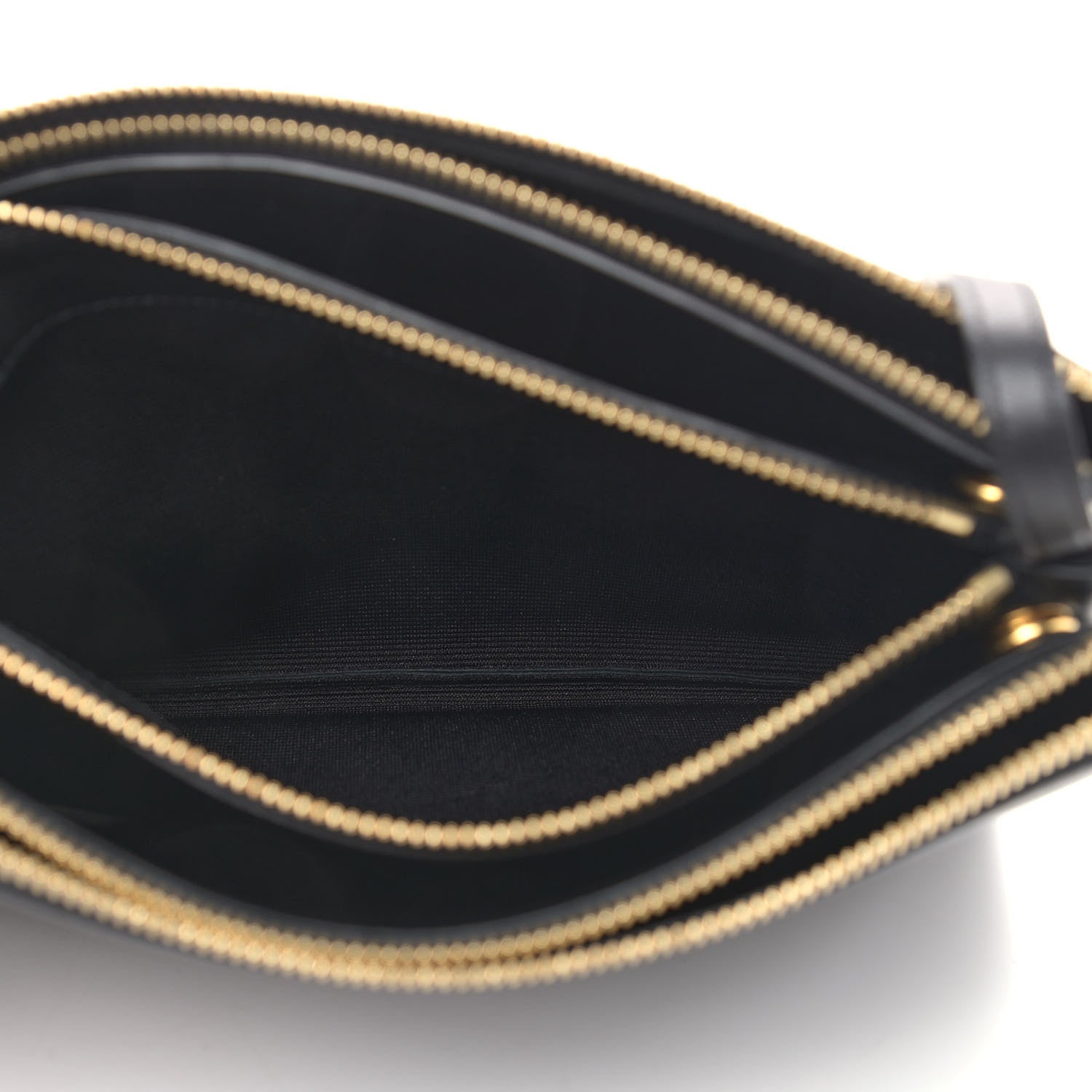 Celine Lambskin Large Trio Crossbody Bag Black 6 of 11