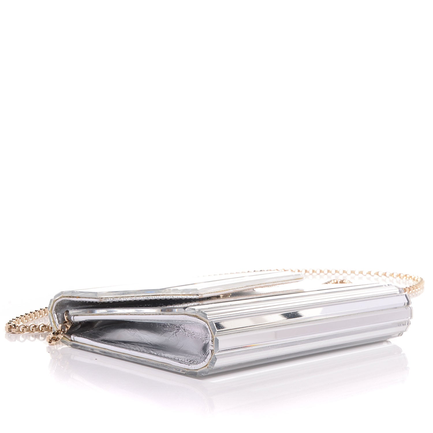 Jimmy Choo Acrylic Candy Mirro Clutch Silver 4 of 8