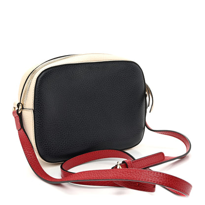 Gucci Dollar Calfskin Small Soho Disco Bag Blue Hibiscus Red Mystic White 3 of 10