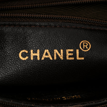 Chanel Suede Quilted Tote Tote Brown 6 of 11