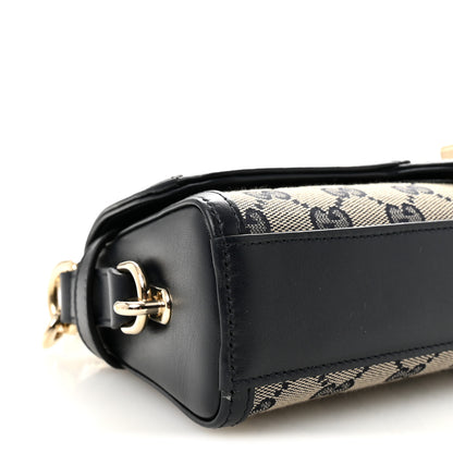 Gucci GG Monogram Small Luce Shoulder Bag Beige Blue 9 of 10
