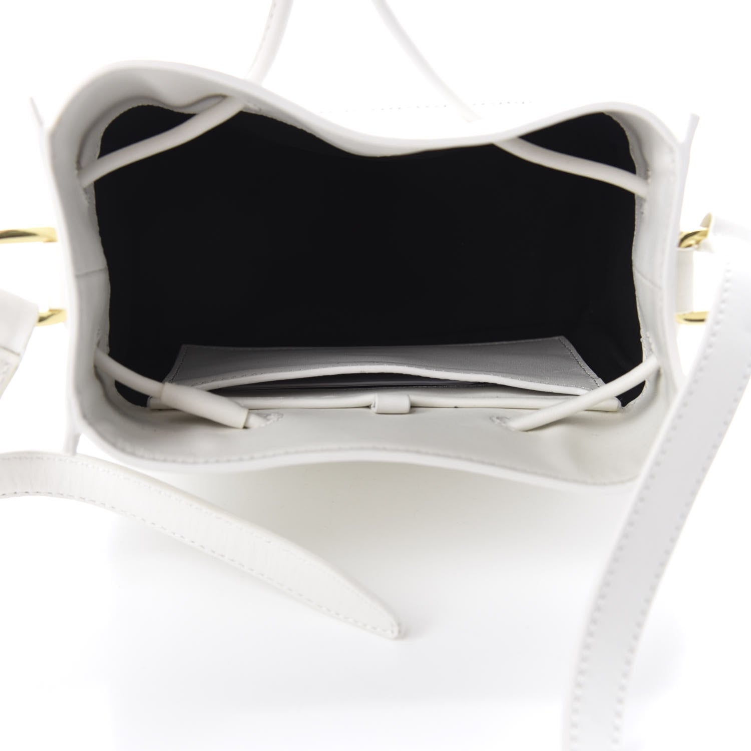 3.1 Phillip Lim 3.1 Smooth Calfskin Mini Soleil Bucket Bag White 4 of 9