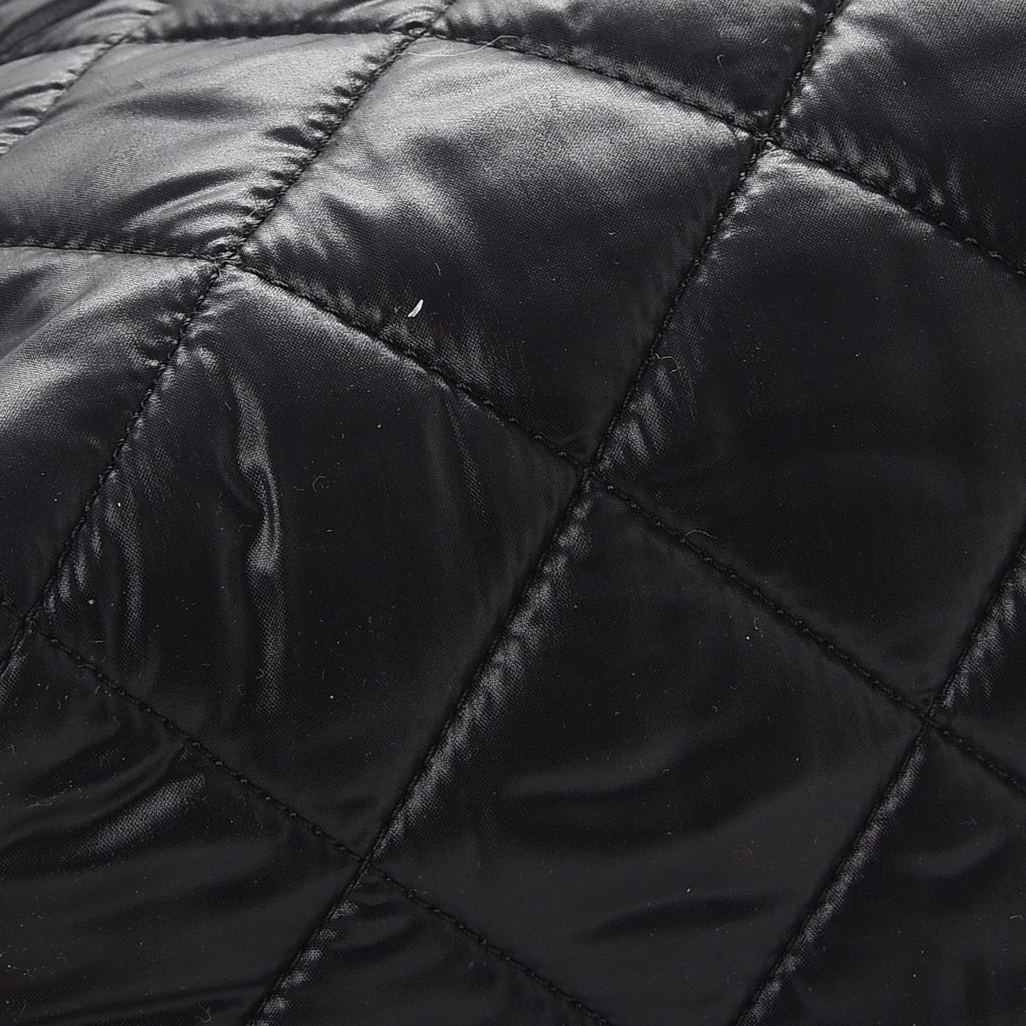 Nylon Quilted Coco Cocoon Backpack Black