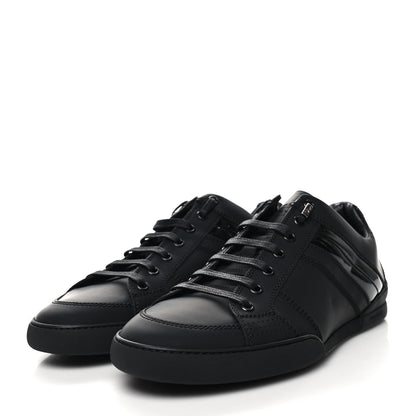 Christian Dior Matte Calfskin Patent Mens Sneakers 40.5 Black 2 of 9