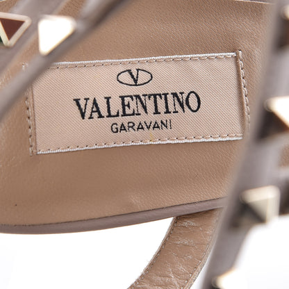 Valentino Garavani Nappa Rockstud Ankle Strap Low Heel Pumps 40 Poudre 7 of 7