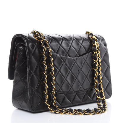 Chanel Lambskin Quilted Medium Double Flap Black 3 of 14