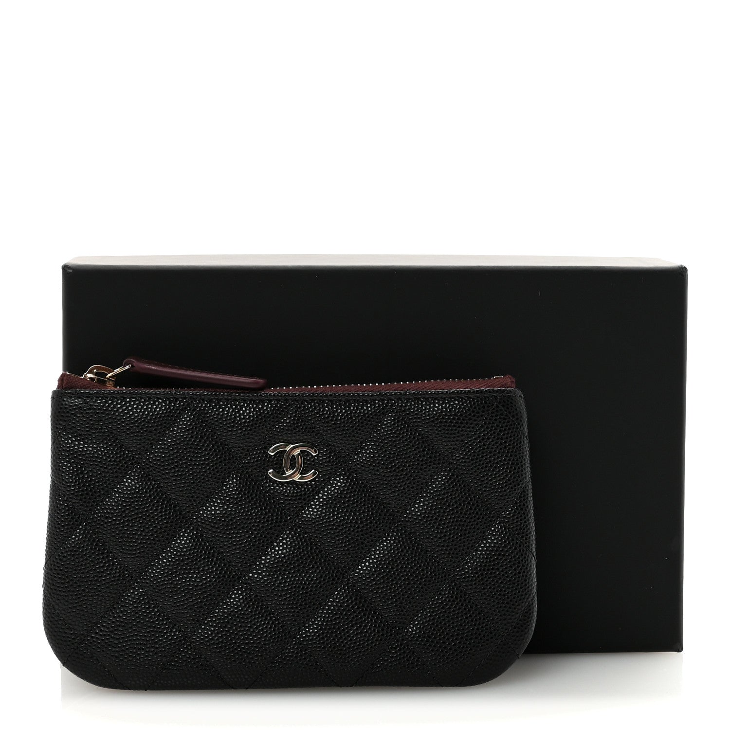 Chanel Caviar Quilted Small Cosmetic Case Black 8 of 8