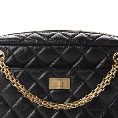 Chanel Aged Calfskin Quilted Medium Reissue Camera Case Black 10 of 10