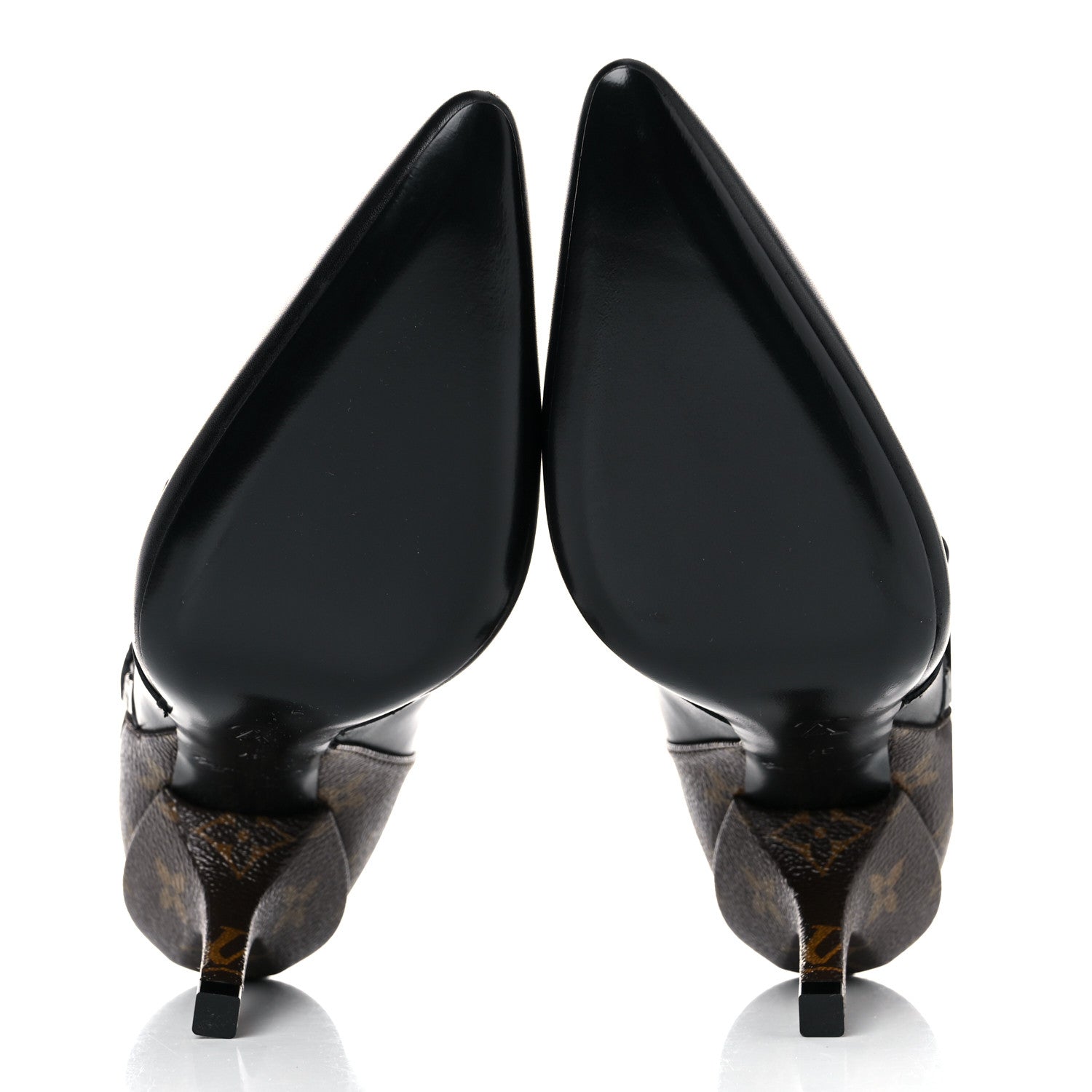 Louis Vuitton Calfskin Monogram Janet Ankle Boots 37 Black 5 of 8