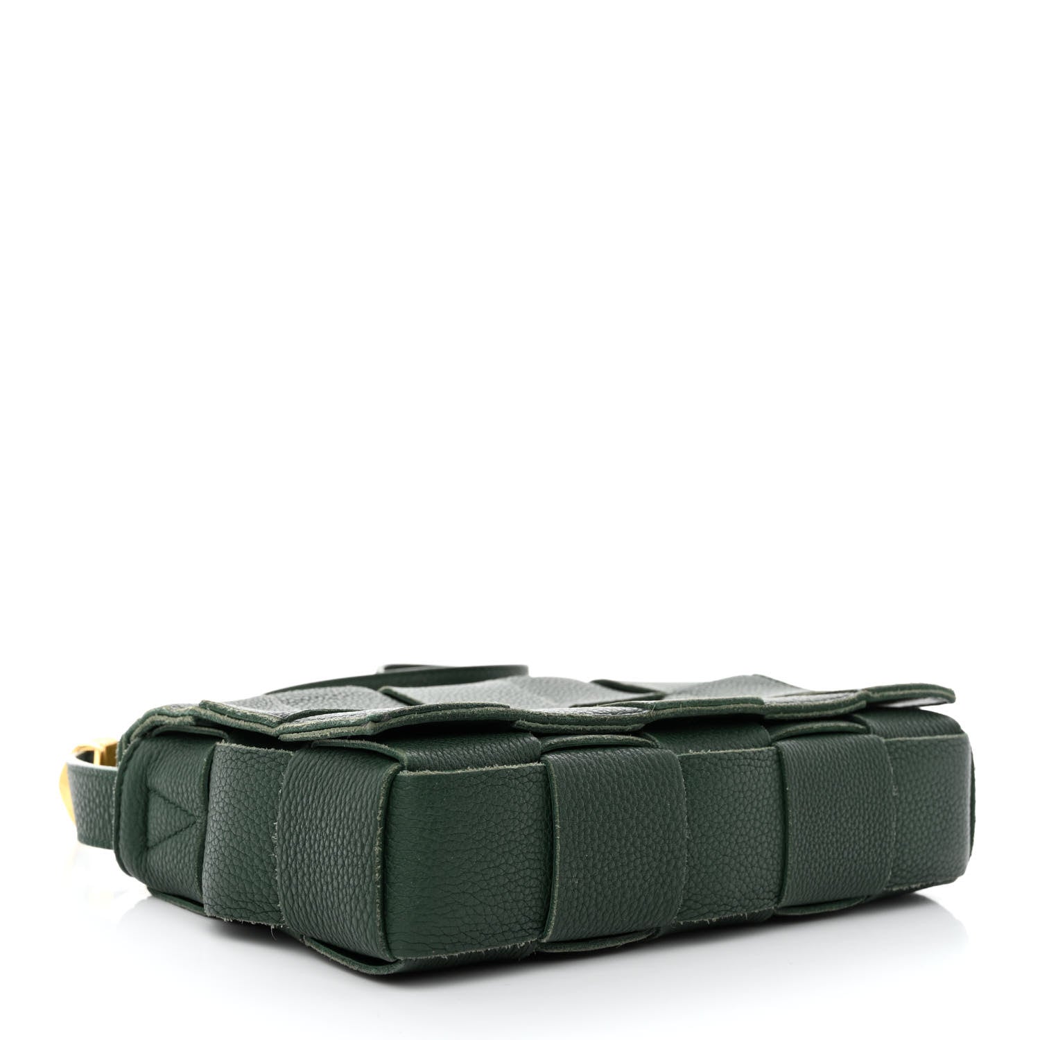 Bottega Veneta Grained Calfskin Maxi Intrecciato Cassette Crossbody Bag Raintree Green 4 of 11