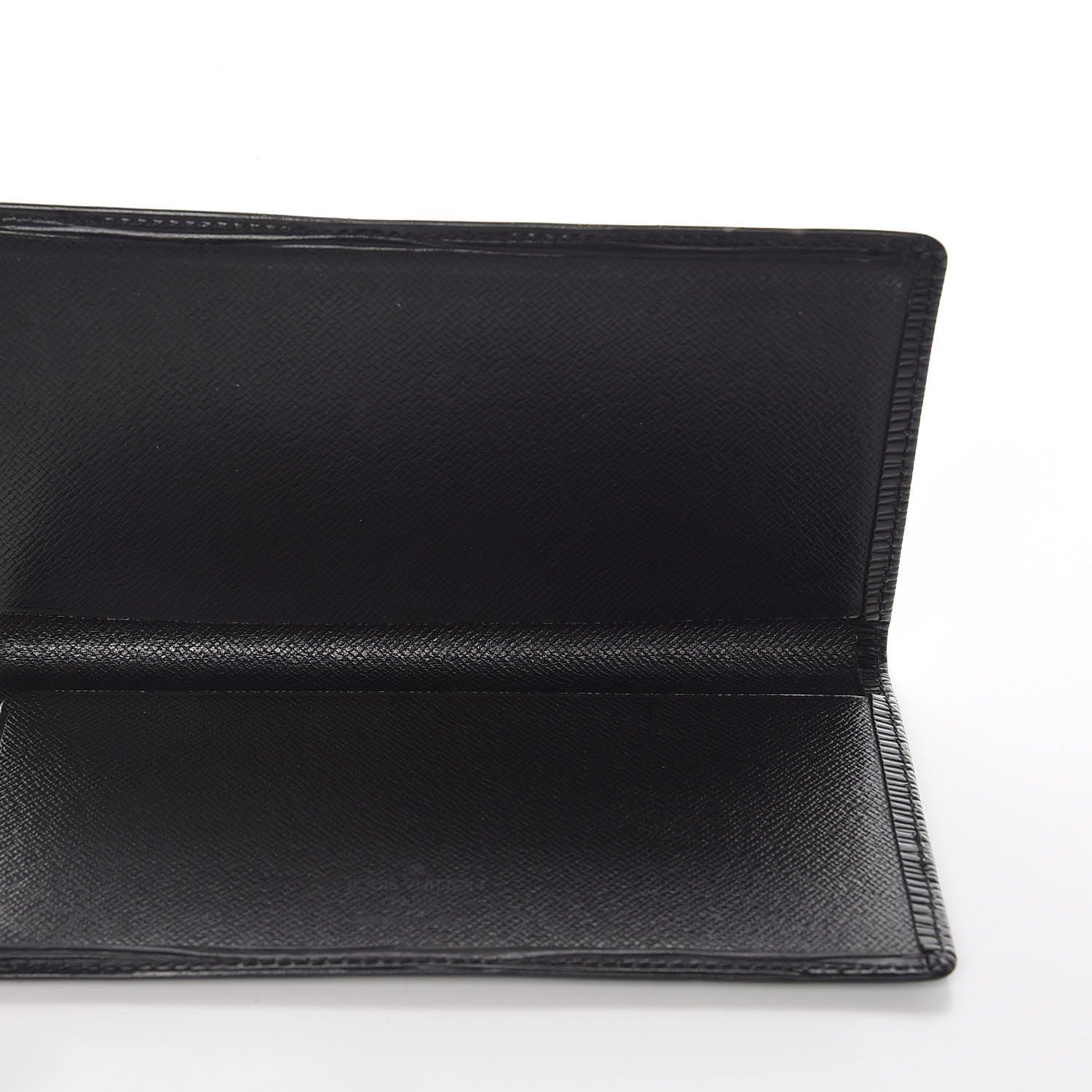 Louis Vuitton Epi Simple Checkbook Cover Black 5 of 11