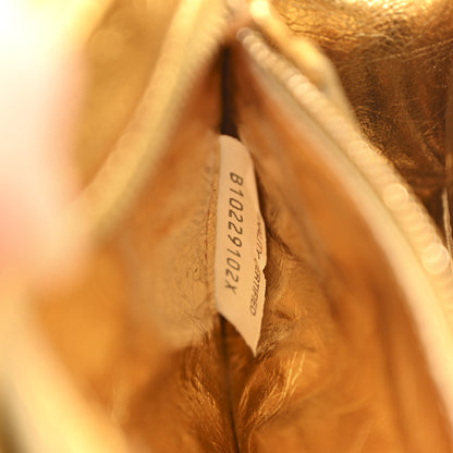 Bottega Veneta Mirror Lambskin Maxi Intreccio Padded Cassette Crossbody Bag Gold 7 of 10