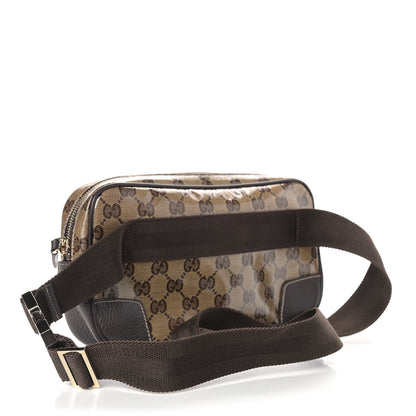 Gucci Crystal Monogram Belt Bag Brown 3 of 9