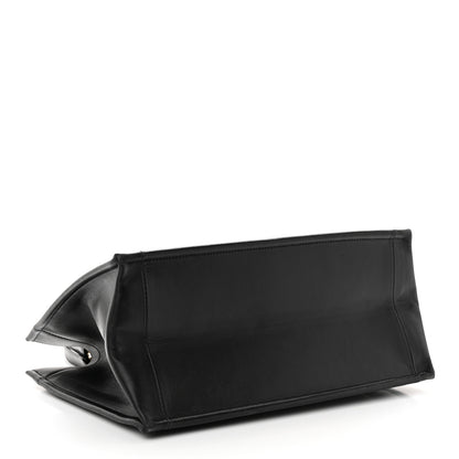 Christian Dior Calfskin Archicannage Medium Essential Tote Black 4 of 12