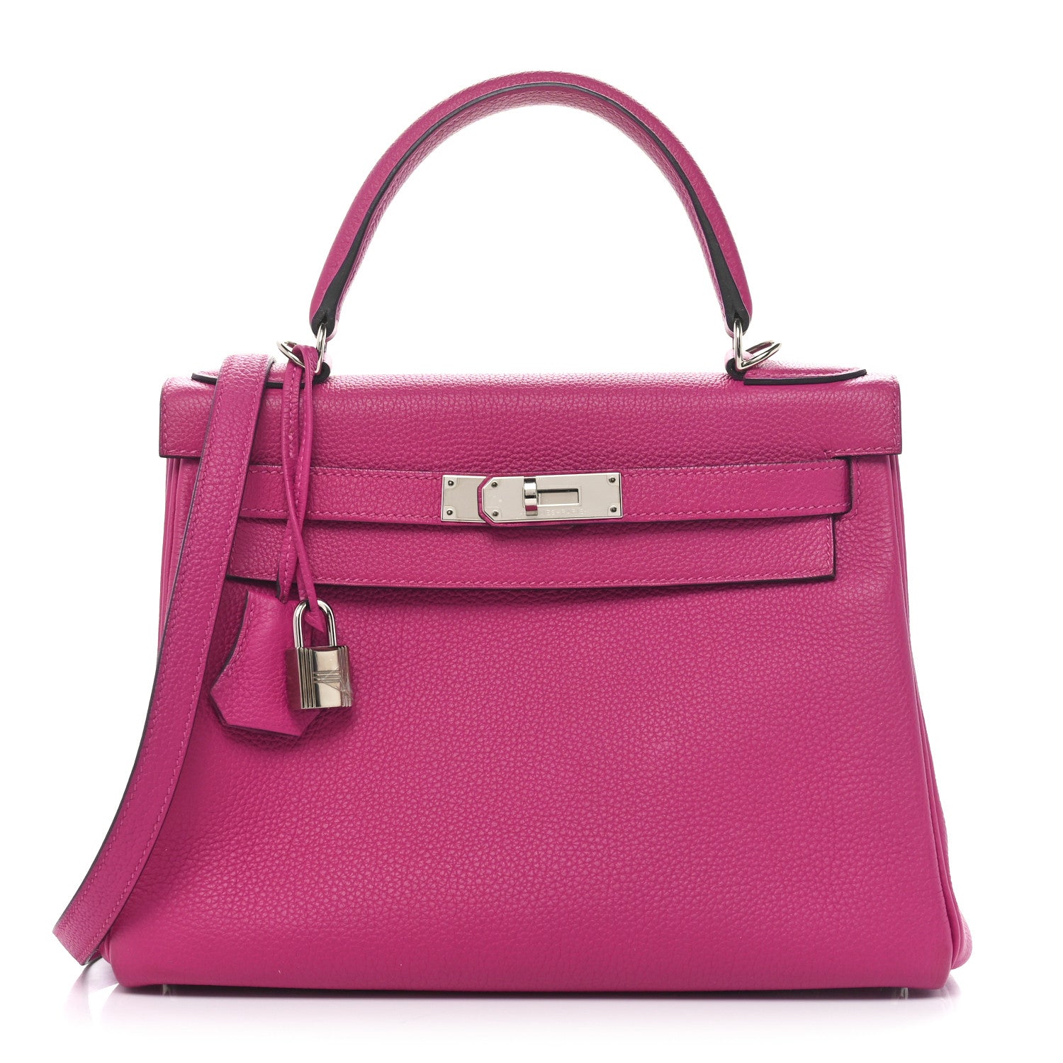 Hermes Togo Kelly Retourne 28 Rose Pourpre 1 of 10
