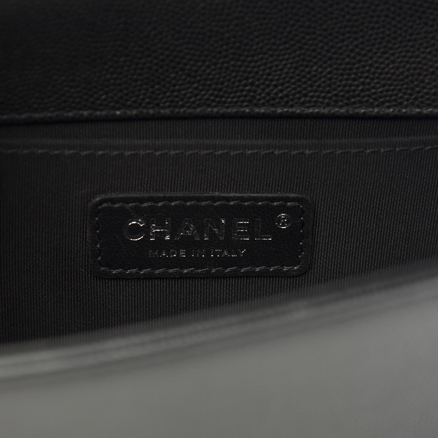 Chanel Caviar Chevron Quilted Small Boy Flap Black 6 of 13