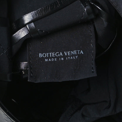 Bottega Veneta Paper Calfskin Maxi Intreccio Cassette Crossbody Bag Black 6 of 11