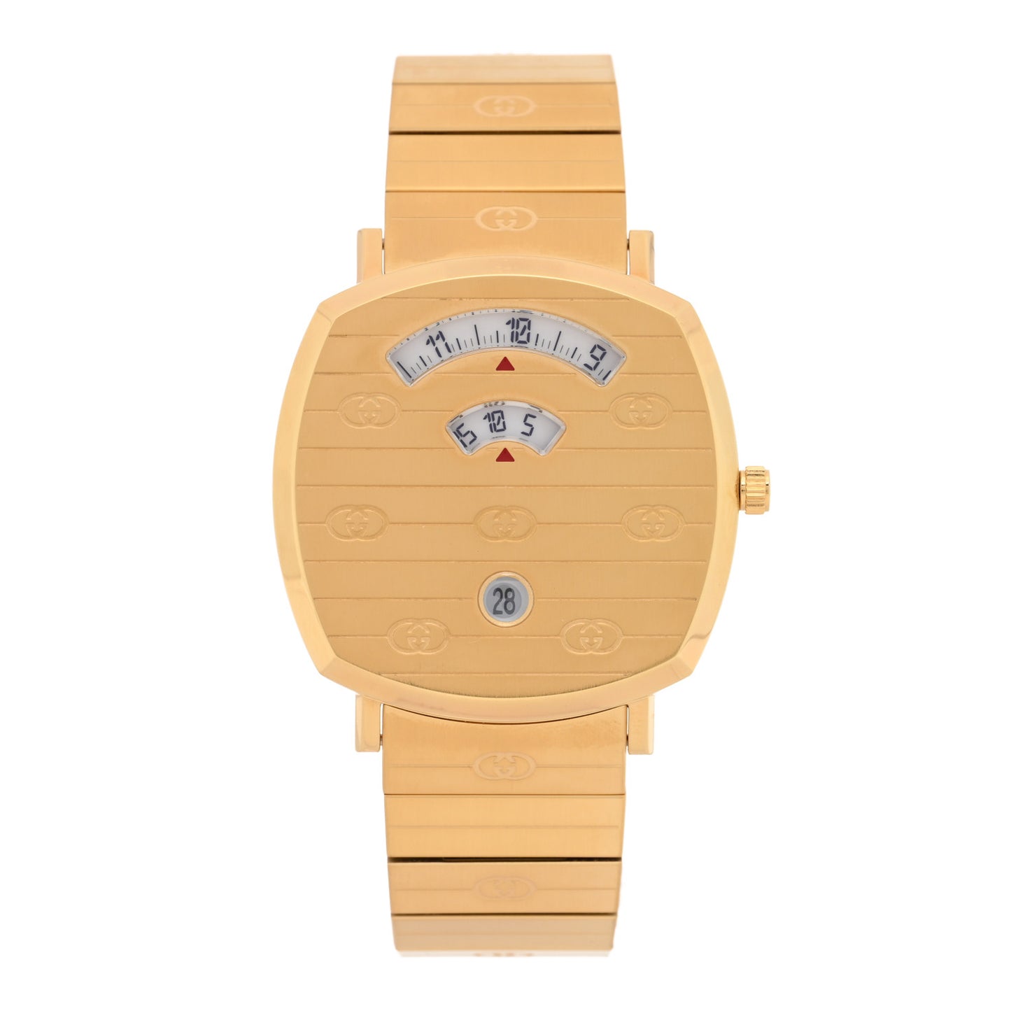 Stainless Steel 38mm Grip Quartz Watch Gold