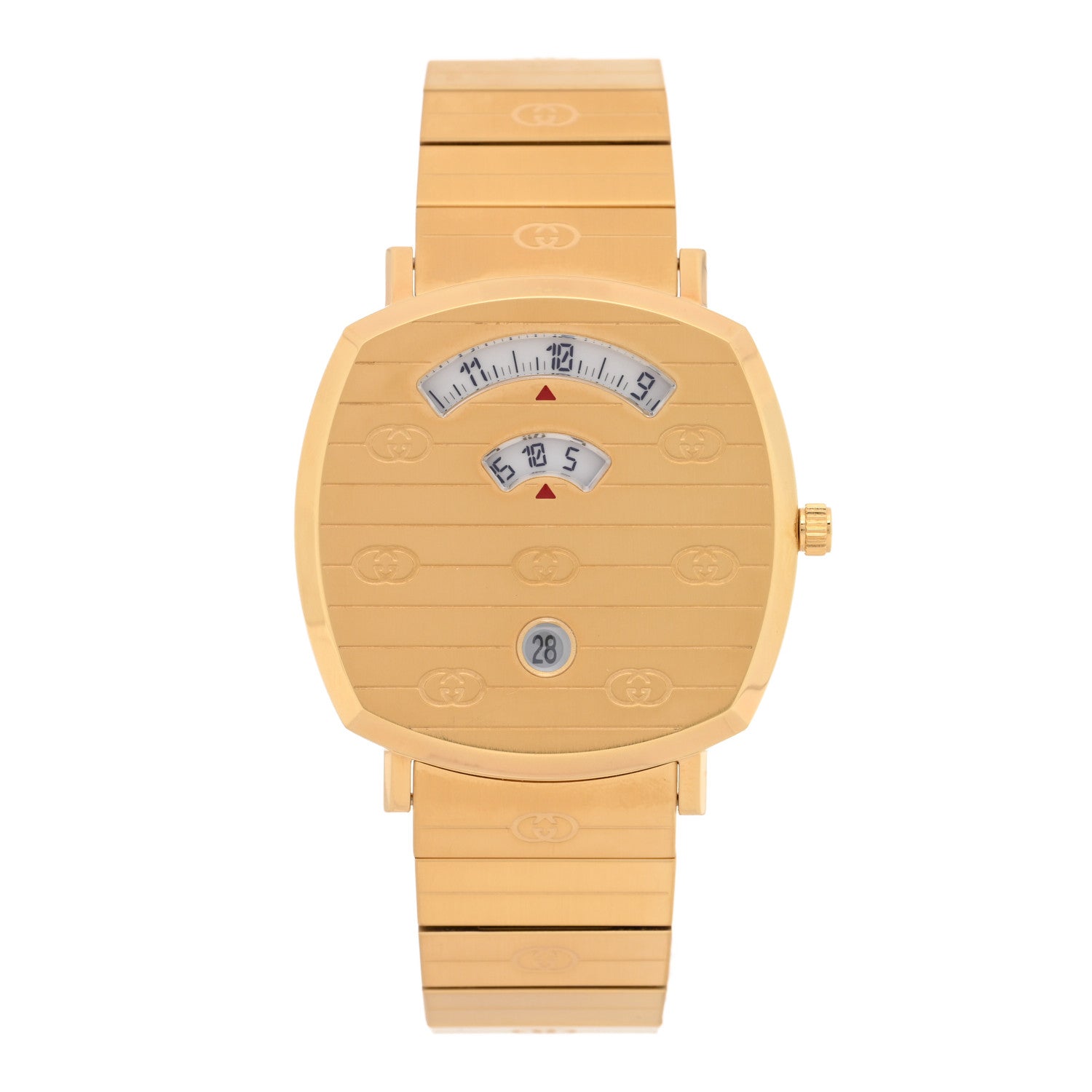 Gucci Stainless Steel 38mm Grip Quartz Watch Gold 1 of 4