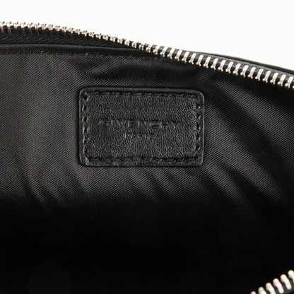 Givenchy Coated Canvas Monkey Brother Print Large Zip Pouch Black 6 of 6