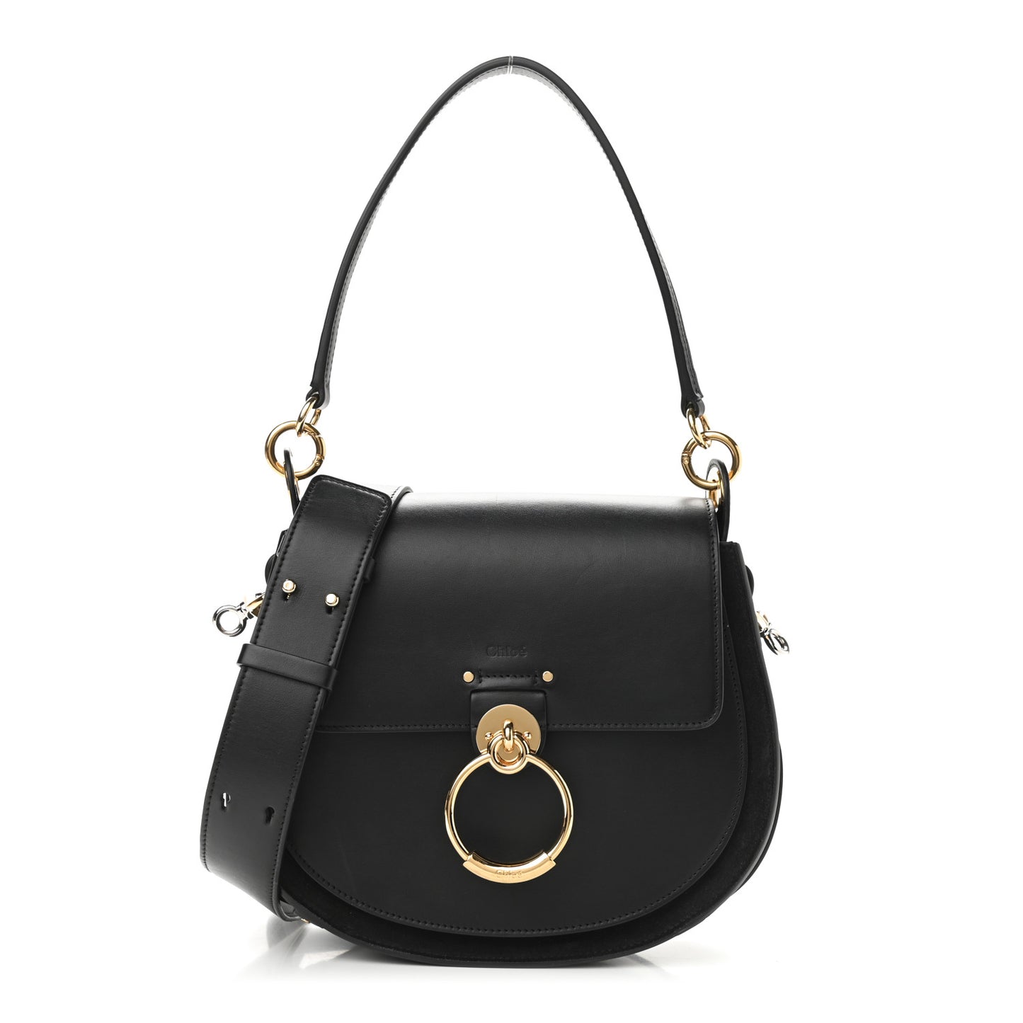 Calfskin Large Tess Bag Black