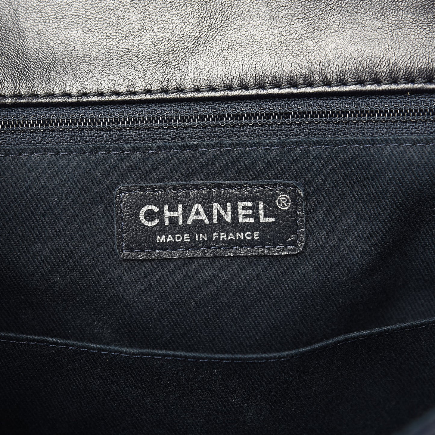 Lambskin Quilted Messenger Bag Dark Navy