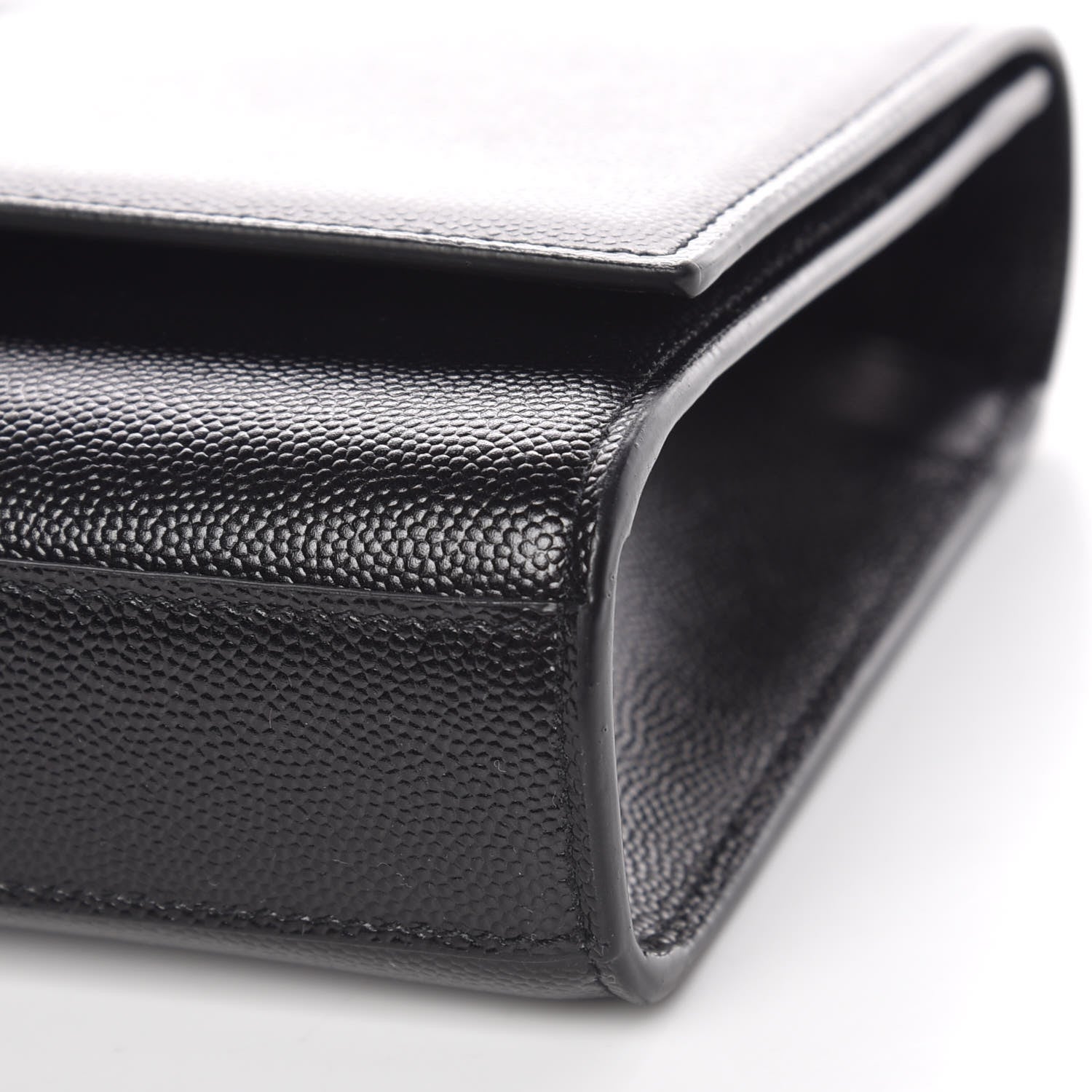Saint Laurent Grain De Poudre Medium Classic Monogram Kate Satchel Black 9 of 9