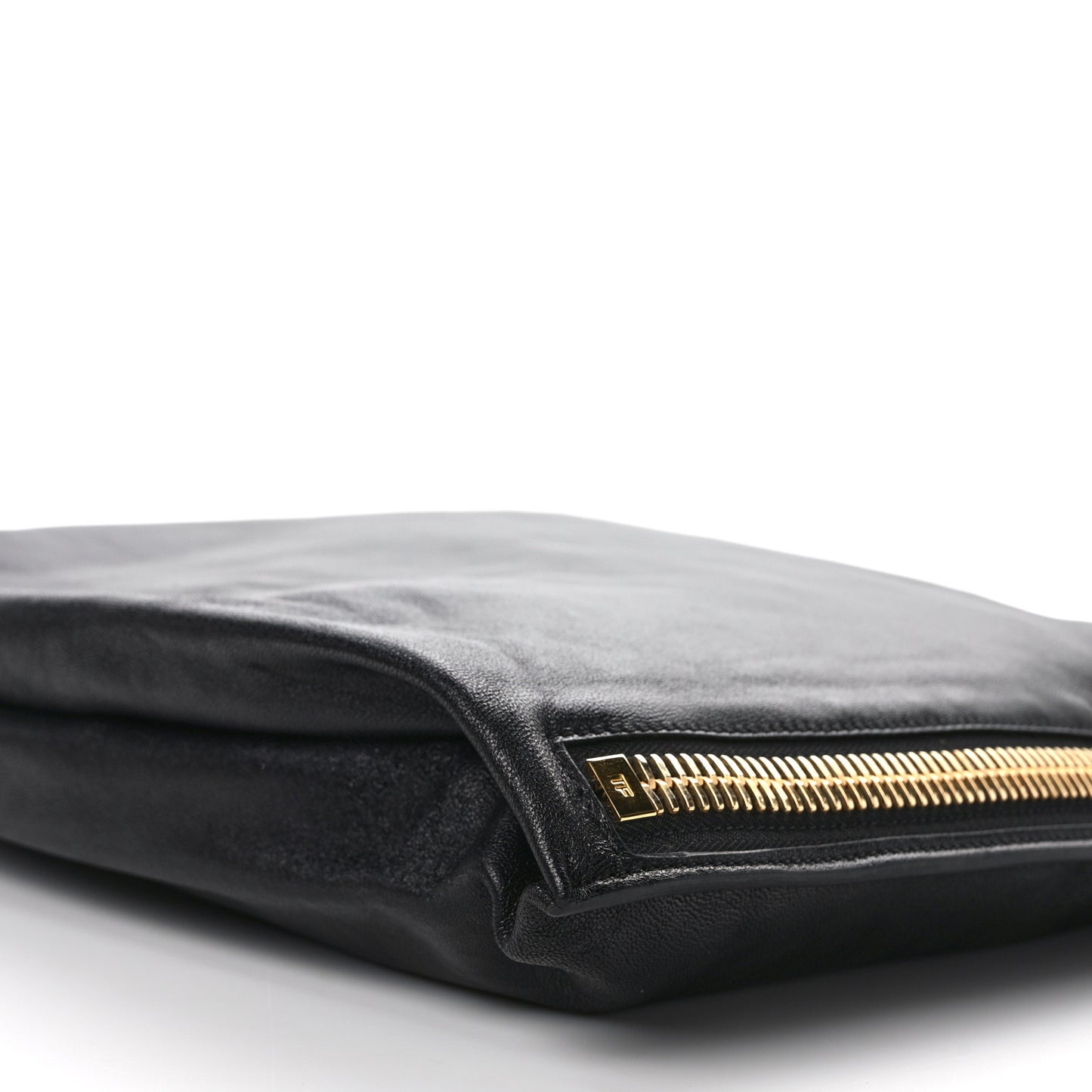 Ramskin Large Alix Padlock Zip Shoulder Bag Black