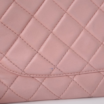 Chanel Lambskin Quilted Jumbo Single Flap Light Pink 13 of 13