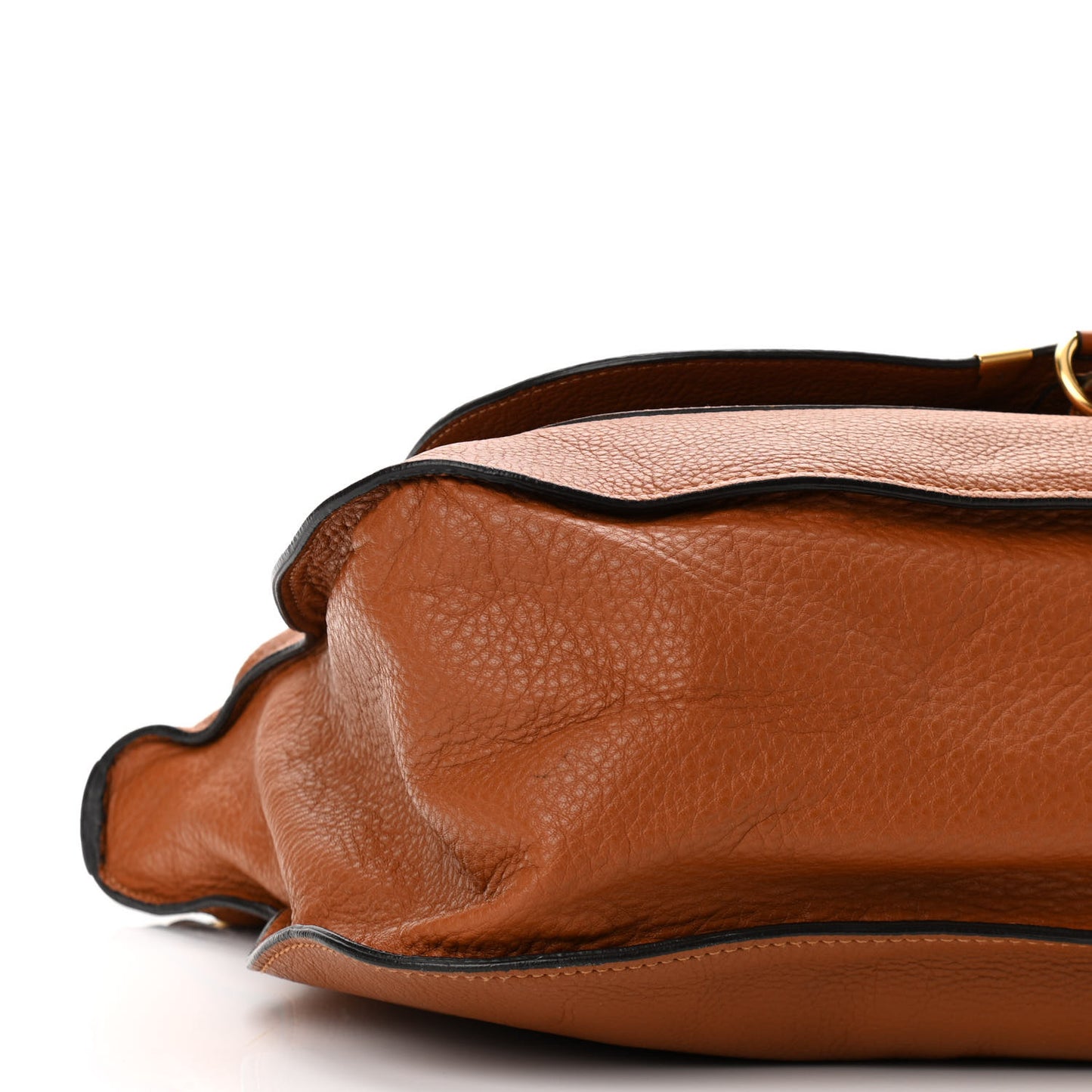 Calfskin Large Marcie Satchel Tan