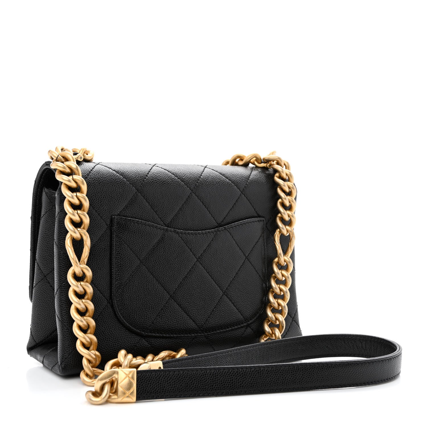 Chanel Caviar Quilted Mini Bracelet On Chain Flap Black 3 of 11