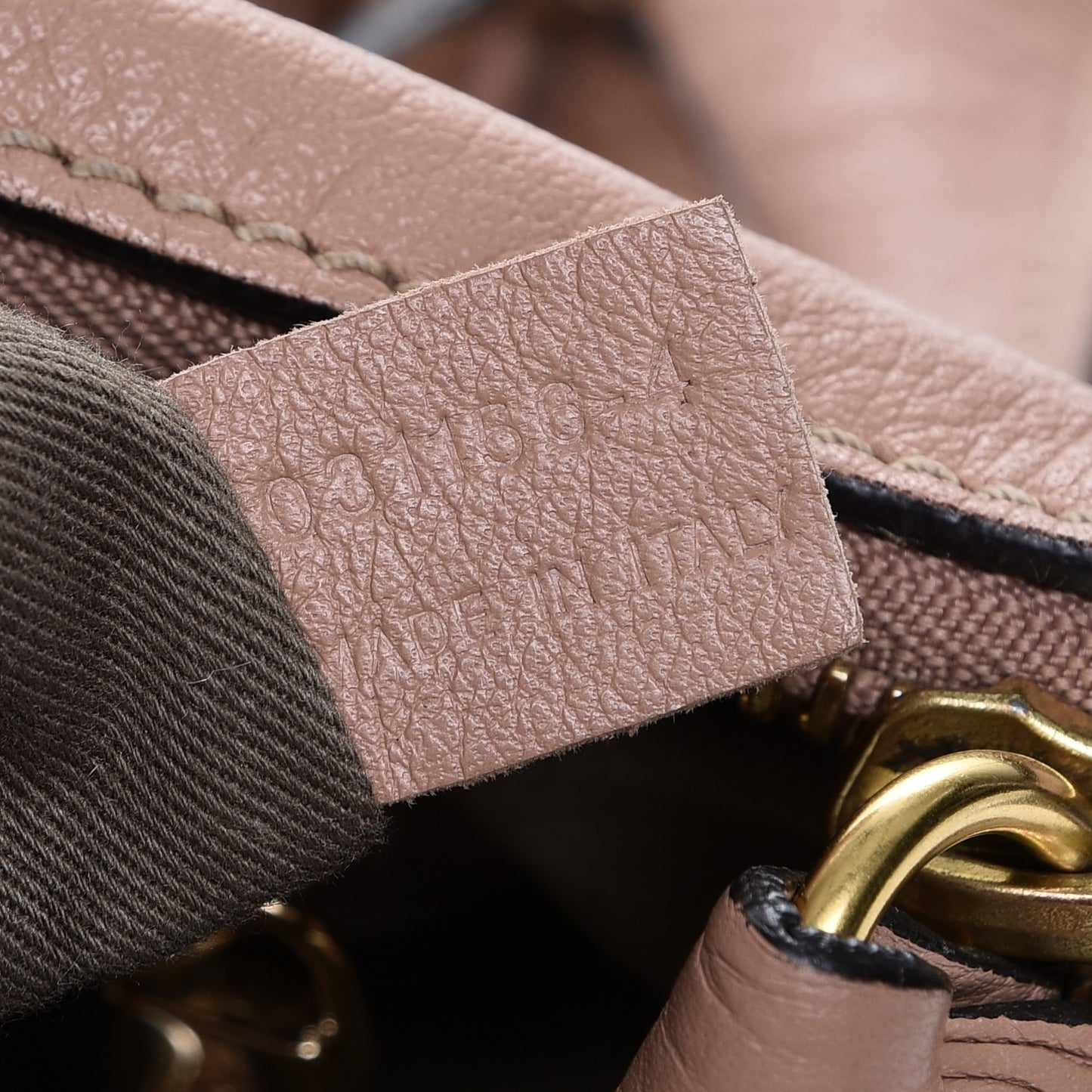 Calfskin Small Marcie Satchel Blush Nude