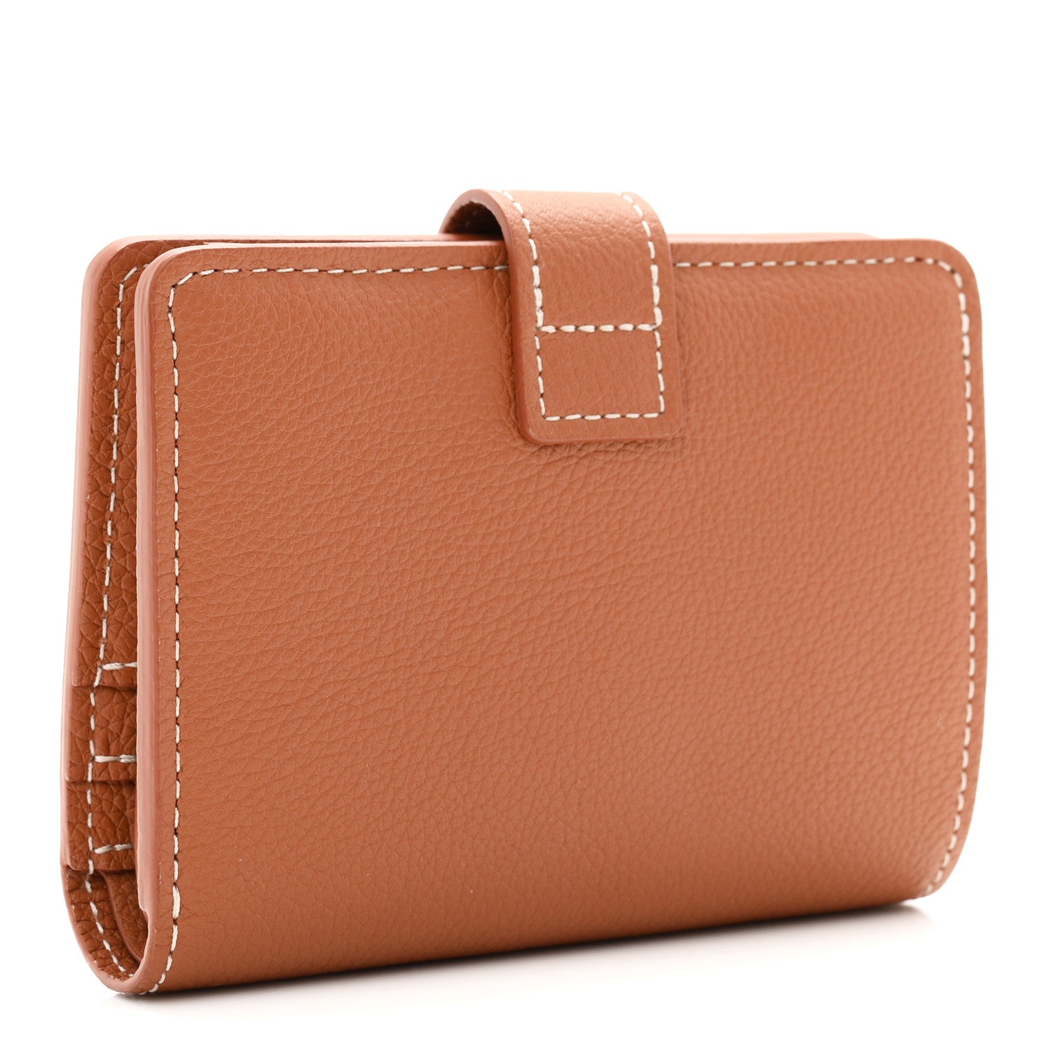 Louis Vuitton Grained Calfskin Low Key Compact Wallet Cognac 3 of 6