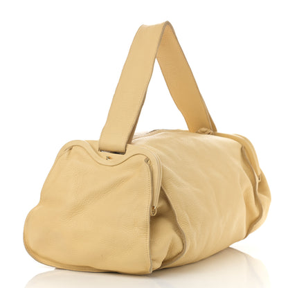 Bottega Veneta Cervo Deerkskin Shoulder Bag Light Yellow 3 of 13