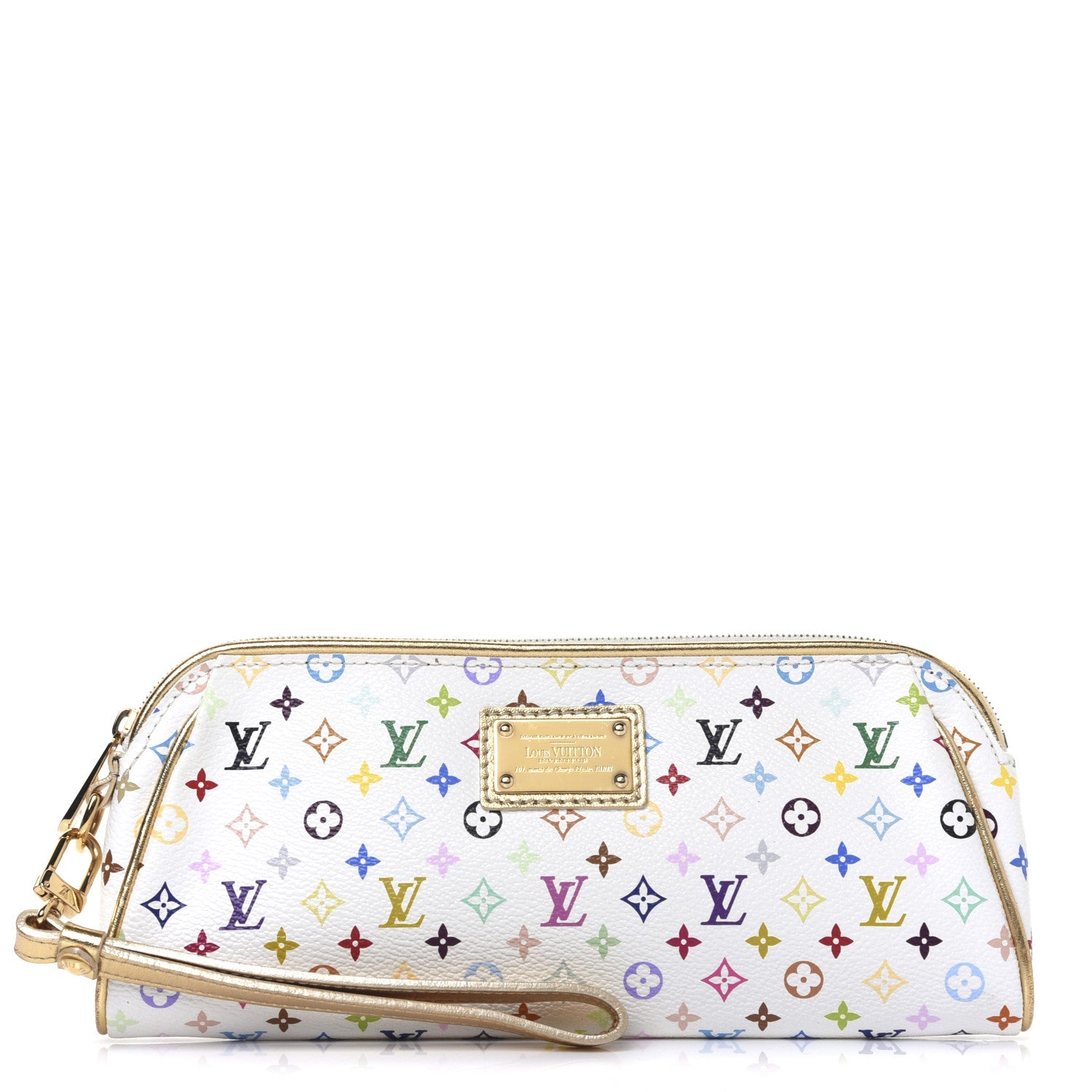 Louis Vuitton Monogram Multicolor Kate Clutch White 1 of 14