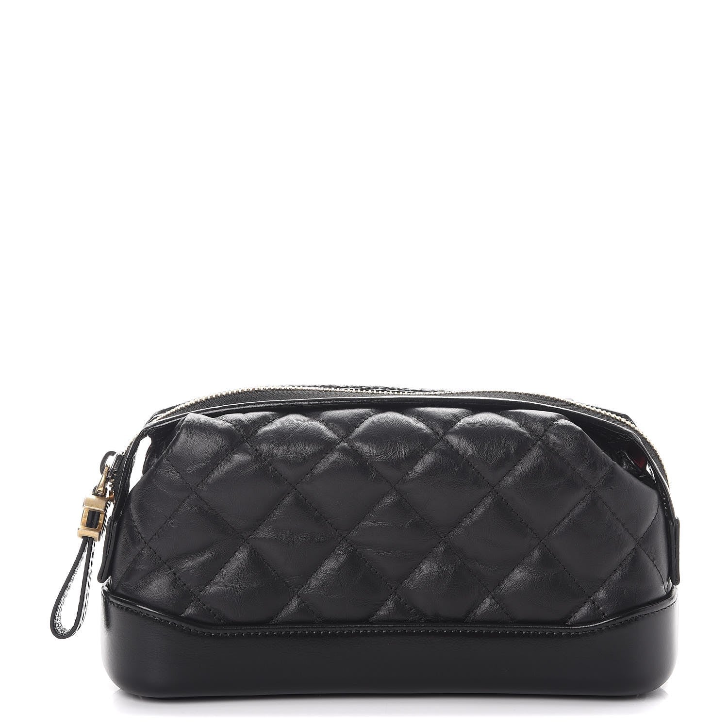 Chanel Aged Calfskin Quilted Gabrielle Classic Pouch Black 1 of 10