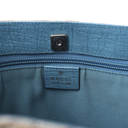 Gucci GG Plus Monogram Small Vertical Tote Turquoise 8 of 10