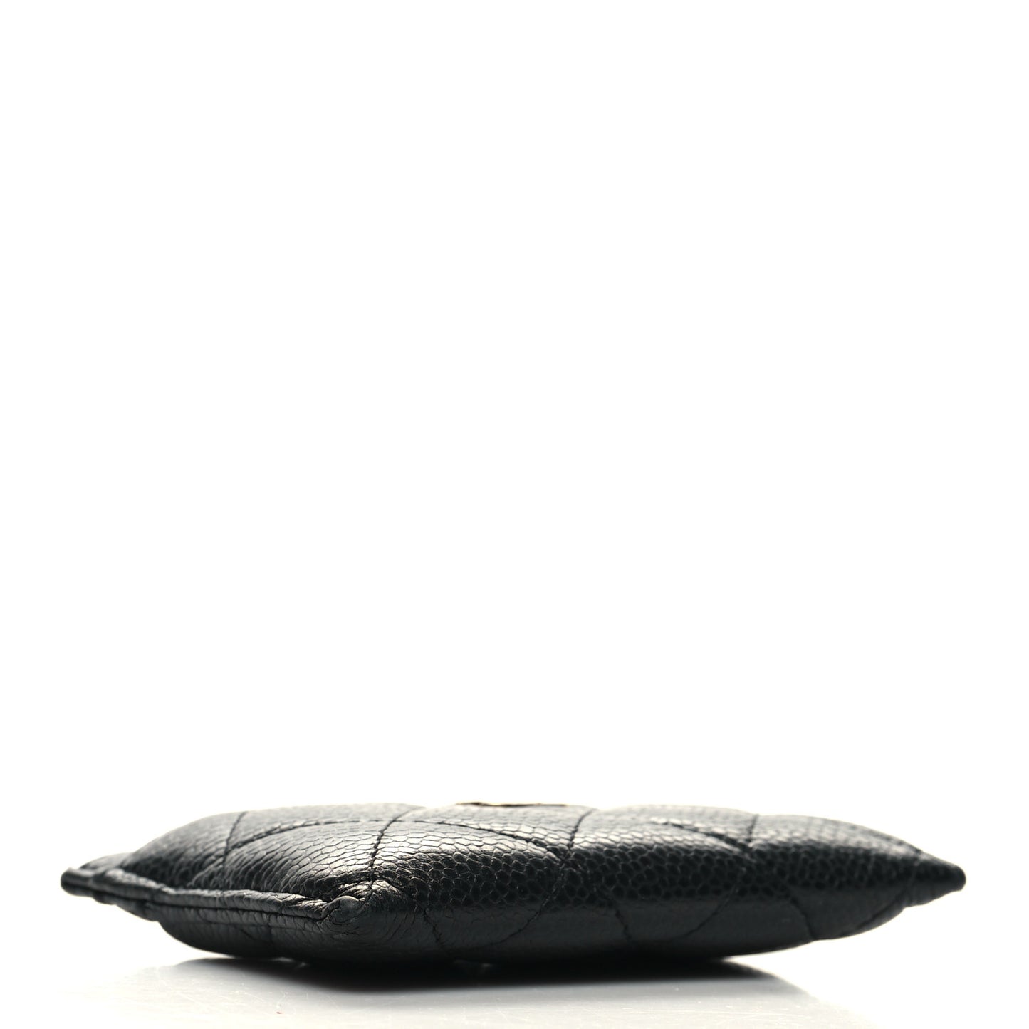 Caviar Quilted Card Holder Black