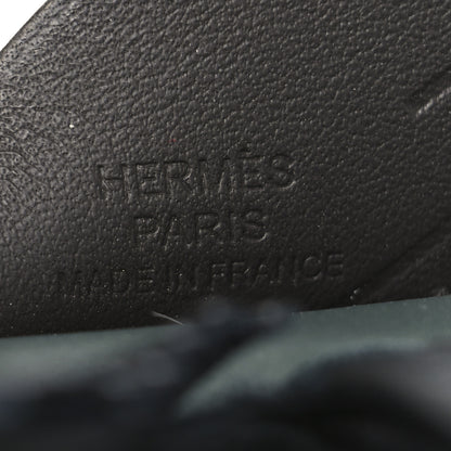 Hermes Milo Lambskin Grigri Rodeo Pegase Horse Bag Charm PM Vert Mangrove Black Bai-Brun 3 of 5