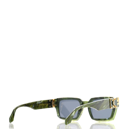 Louis Vuitton Acetate 1.1 Millionaires Z1167E Sunglasses Green Marble 4 of 7