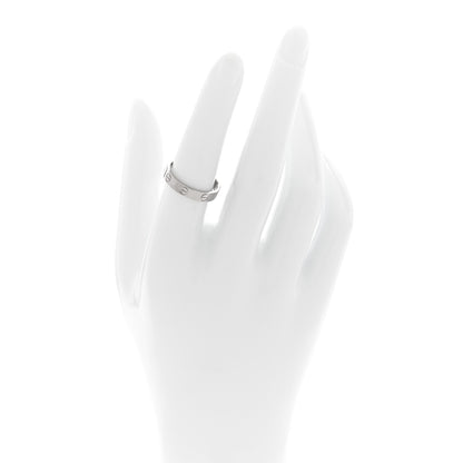 Cartier 18K White Gold 3.5mm LOVE Wedding Band Ring 53 6.5 2 of 5