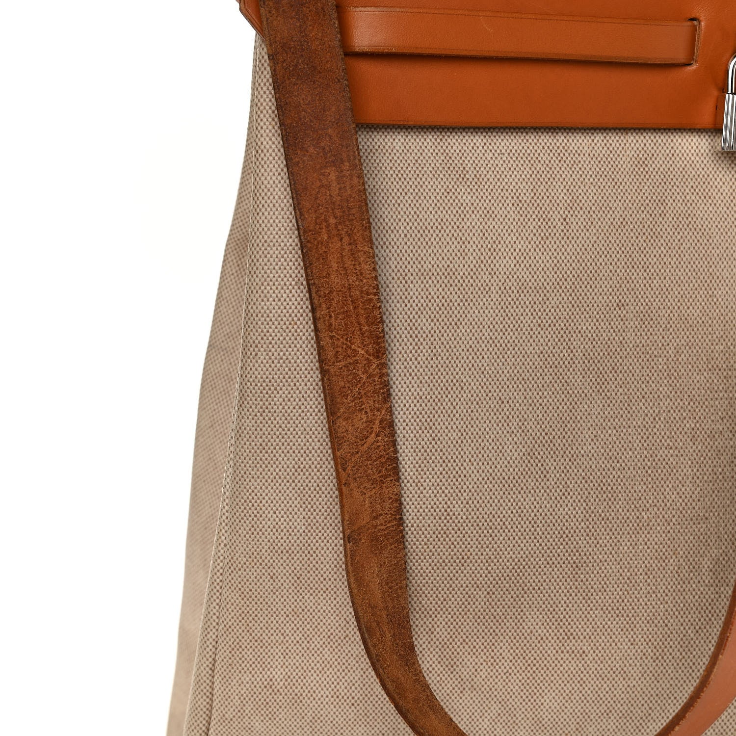 Hermes Vache Hunter Criss Viking Herbag a Dos Retourne Backpack Ecru Beige Naturel 15 of 16