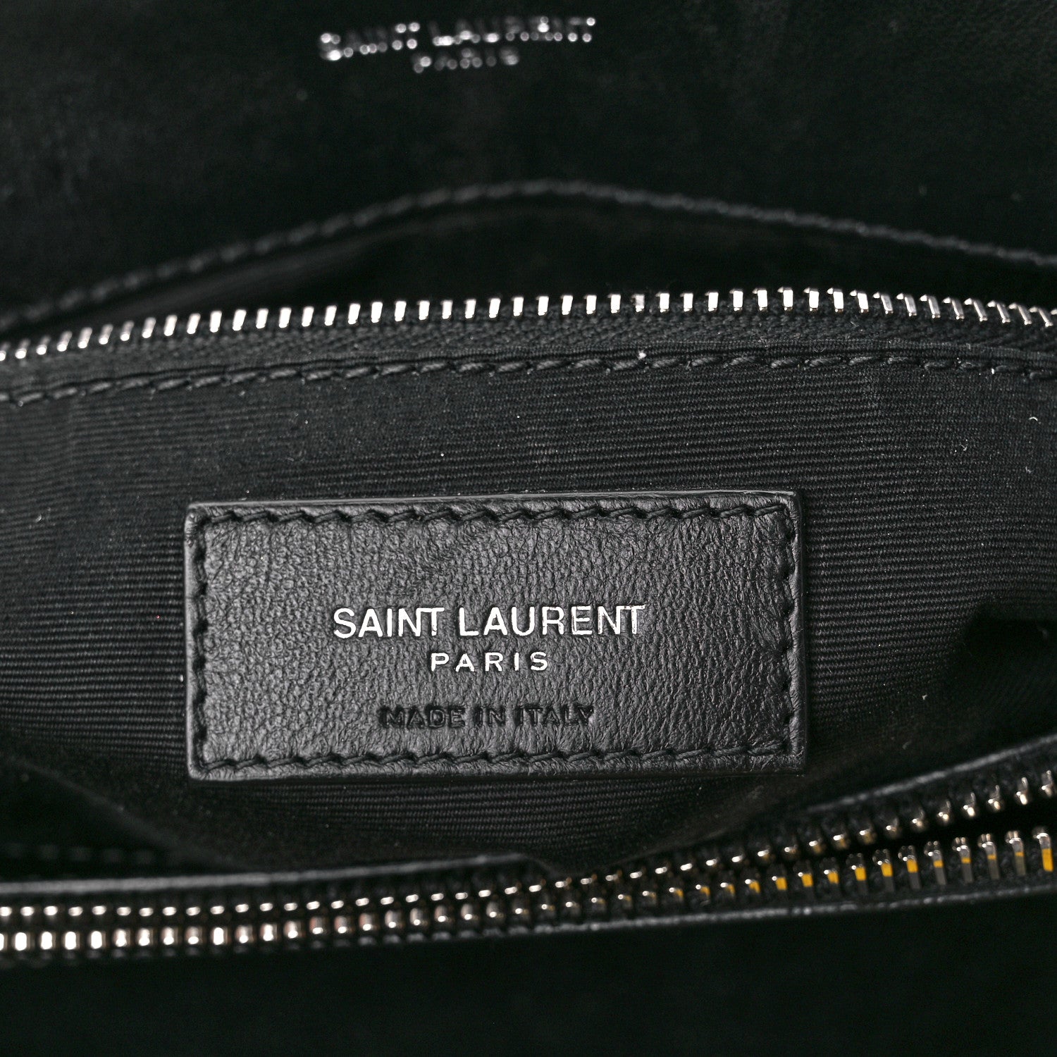 Saint Laurent Calfskin Y Quilted Monogram Medium Loulou Chain Satchel Black 7 of 13